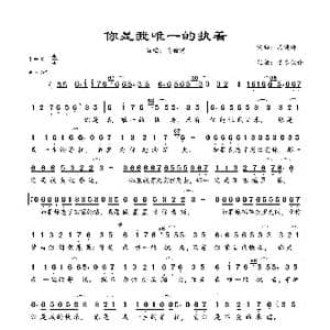 你是我唯一的执着_歌谱投稿_词曲:马健涛 马健涛