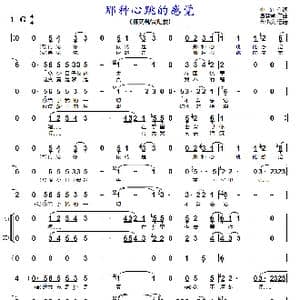 那种心跳的感觉_歌曲简谱_词曲:小轩 谭健常