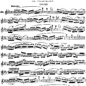 长笛曲谱 | 柯勒25首浪漫长笛练习曲作品66号 NO.24 Kohler 柯勒