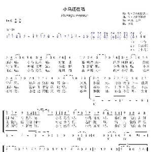 小鸟还在唱_歌曲简谱_词曲:尼 多布朗拉沃夫 阿 巴赫慕托娃