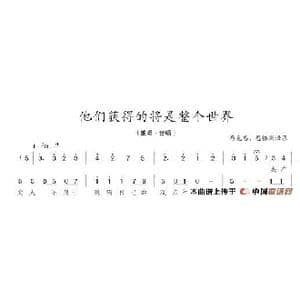 他们获得的将是整个世界_歌谱投稿_词曲:马克思 恩格斯 陈志昂