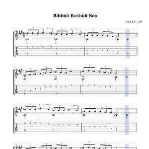 Bibbidi Bobbidi Boo_歌曲简谱