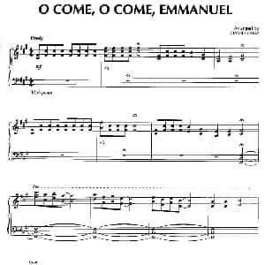 O Come, O Come, Emmanuel 钢琴谱 美 大卫 兰兹 David Lanz
