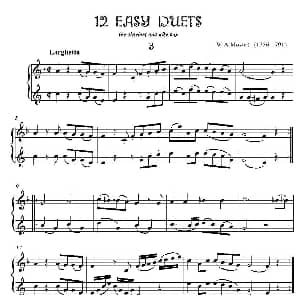 萨克斯谱 | 12首单簧管萨克斯重奏之三 莫扎特