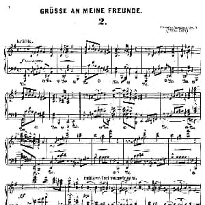 Gruesse An Meine Freunde Op.5 钢琴谱 狄奥多 柯希纳