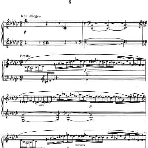 拉赫玛尼诺夫 音画练习曲5或6 Etudes tableaux Op.33 No.5 钢琴谱 拉赫玛尼诺夫