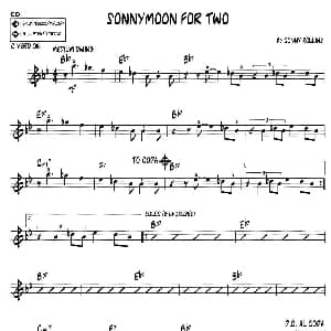 萨克斯谱 | SONNYMOON FOR TWO jazz系列萨克斯谱 sonny rollins