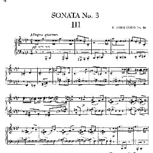 Piano Sonata No.3 in F Major Op.46 钢琴谱 德米特里 卡巴列夫斯基