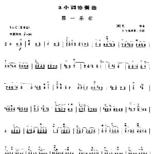 二胡谱 | a小调协奏曲 第一乐章
