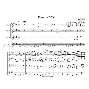萨克斯谱 | Kanon in D Dur 卡农四重奏