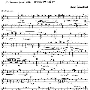 萨克斯谱 | IVORY PALACES 四重奏 中音萨克斯分谱