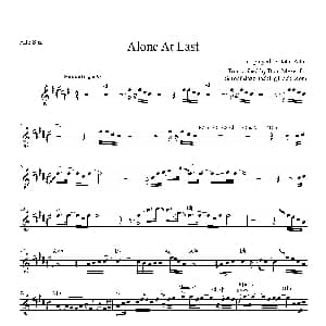萨克斯谱 | Alone At Last 中音萨克斯