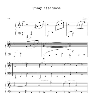 sunny afternoon 钢琴谱 未知分类