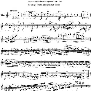 小提琴谱 | 马扎斯小提琴练习曲 Op.36 第一册 特殊练习曲 27