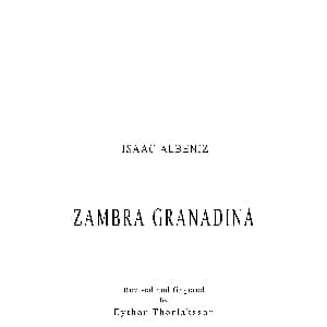 Zambra Granadina 吉他谱 ​伊萨克 阿尔贝尼斯