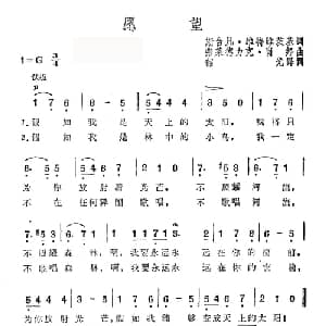 愿望_外国歌谱_词曲:斯台凡 维特维茨基 肖邦