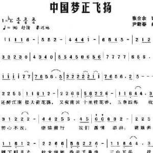 中国梦正飞扬_民歌简谱_词曲:张金余 尹新春