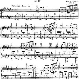 斯克里亚宾 钢琴练习曲 Op.8 No.12 Alexander Scriabin Etudes 钢琴谱 斯克里亚宾