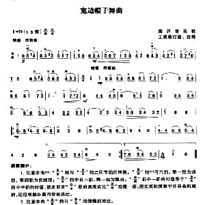 二胡谱 | 宽边帽子舞曲 墨西哥民歌 王莉莉订谱