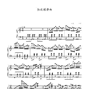 狂欢圆舞曲 钢琴谱 心兰