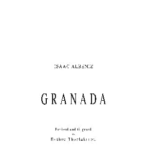 Granada 吉他谱 ​伊萨克 阿尔贝尼斯