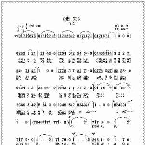 走失_歌曲简谱_词曲:加佳 王雪玲