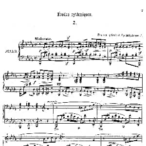 Etudes Rythmiques Op.149 钢琴谱 本杰明 路易斯保罗 戈达尔