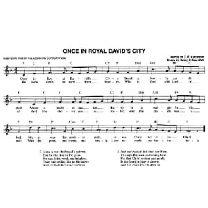 ONCE IN ROYAL DAVID'S CITY_外国歌谱