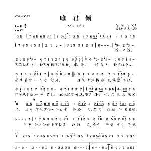 唯君倾_歌曲简谱_词曲:黄依玲 黄依玲