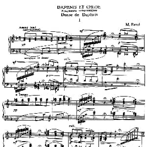 Daphnis et Chloe 钢琴谱 莫里斯 拉威尔