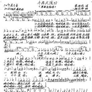 千年大渡口_歌谱投稿_词曲:辜海燕 张艺军