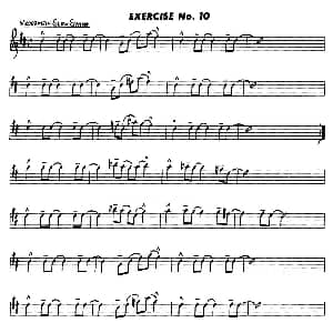 萨克斯谱 | Basic Jazz Conception for saxophone EXERCISE No.10 Lennie Niehaus