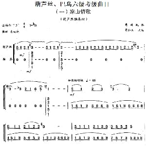 巴乌六级考级曲目 凉山情歌 易加义改编