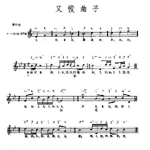 琵琶谱 | 又慢曲子 敦煌琵琶曲谱 第10曲