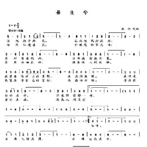 善良兮_通俗唱法乐谱_词曲:洪汉 洪汉