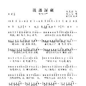 浅遇深藏_歌曲简谱_词曲:张灵茹 李风持