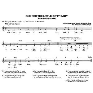 ONE FOR THE LITTLE BITTY BABY_外国歌谱