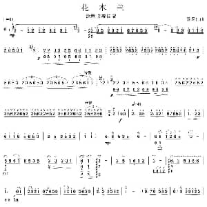 琵琶谱 | 花木兰 顾冠仁