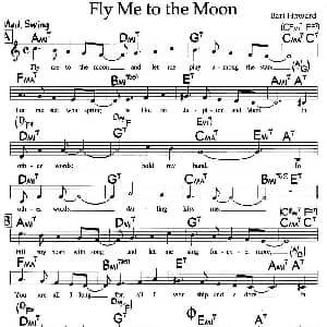 Fly Me to the Moon 钢琴谱