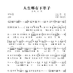 人生哪有下辈子_歌曲简谱_词曲:郝枫 王浩