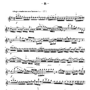 萨克斯谱 | 菲林萨克斯管练习曲 8 弗朗茨 威廉 费林原曲 李志远改编