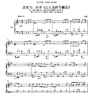 手风琴谱 | 在古老的马德里