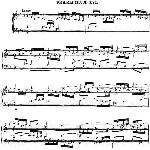 巴赫 平均律钢琴曲集 第二卷 之前奏曲 钢琴谱 巴赫