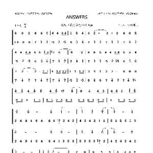 ANSWERS_歌曲简谱