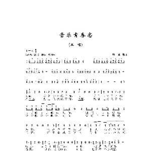 音乐青春志_歌曲简谱_词曲:乐洁 乐洁