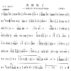 二胡谱 | 荔枝红了 电视风光片 多情的土地 插曲