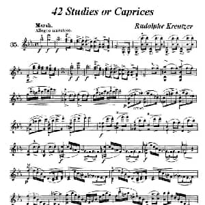 小提琴谱 | 42首练习曲或隨想曲之35 克莱采尔