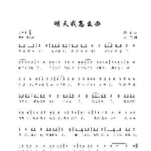 明天我怎么办_歌曲简谱_词曲:随心 共鸣