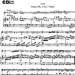 小提琴谱 | Violin Sonata No.6 in C Major 小提琴 钢琴伴奏