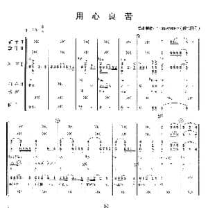 用心良苦_歌曲简谱